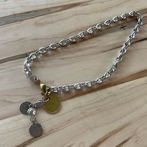 TWISTED SILVER Duo Tone Necklace